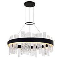 CWI Lighting Guadiana Guadiana 32-in LED Black Chandelier