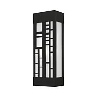 Malmo 2-Light Outdoor Wall Sconce in Textured Black