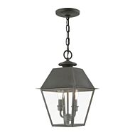 Wentworth 2-Light Outdoor Pendant in Charcoal
