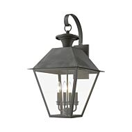 Wentworth 4-Light Outdoor Wall Lantern in Charcoal