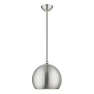 Stockton 1-Light Pendant in Brushed Nickel w with Polished Chrome