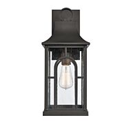 Triumph 1-Light Outdoor Wall Sconce in Textured Black