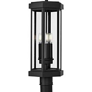 Ramsey 3-Light Outdoor Post Lantern in Black