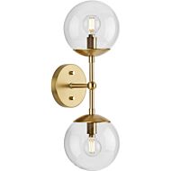 Atwell 2-Light Wall Sconce in Brushed Bronze