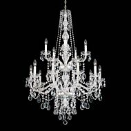 Schonbek Arlington 15 Light Chandelier in Silver with Clear Heritage Crystals