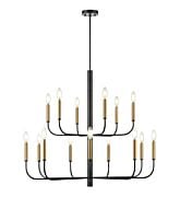 DVI Olivia 15-Light Chandelier in Multiple Finishes and Graphite