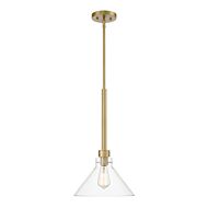 Willow Creek (existing DF extension) 1-Light Pendant in Brushed Gold