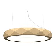 Facet LED Pendant in Maple