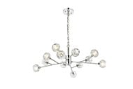 Graham 12-Light Pendant in Chrome and Clear
