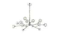 Graham 15-Light Pendant in Chrome and Clear