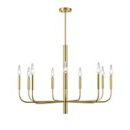 DVI Olivia 9-Light Chandelier in Multiple Finishes and Painted Satin Brass