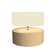 Cylindrical 1-Light Table Lamp in Maple