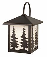 Yosemite 1-Light Outdoor Wall Mount in Burnished Bronze
