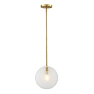 Sky Fall 1-Light Pendant in Brushed Gold