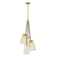 Liana 4-Light Chandelier in Brushed Gold