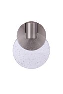 Glisten 1-Light LED Wall Sconce in Brushed Polished Nickel