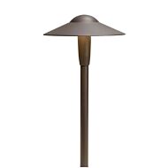 Kichler 16 Inch 3000K LED Dome Path in Textured Architectural Bronze