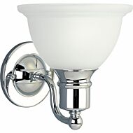 Madison 1-Light Bathroom Vanity Light Bracket in Polished Chrome