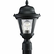 Westport 1-Light Post Lantern in Textured Black