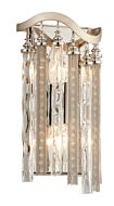 Corbett Chimera 2 Light Wall Sconce in Tranquility Silver Leaf