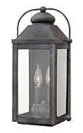 Hinkley Anchorage 2-Light Outdoor Light In Aged Zinc