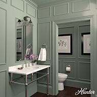 Hunter Cypress Grove 2-Light Bathroom Vanity Light in Onyx Bengal