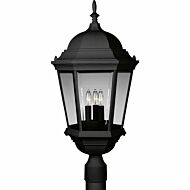 Welbourne 3-Light Post Lantern in Textured Black
