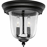 Ashmore 2-Light Close to Ceiling in Textured Black