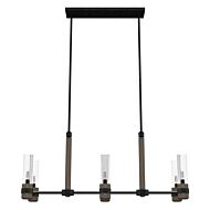 River Mill 6-Light Chandelier in Rustic Iron