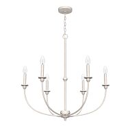 Southcrest 6-Light Chandelier in Distressed White