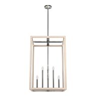 Squire Manor 8-Light Pendant in Brushed Nickel