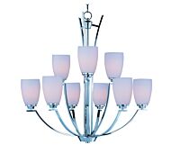 Maxim Lighting Rocco 32 Inch 9 Light Multi Tier Chandelier in Polished Chrome