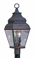 Exeter 2-Light Outdoor Post Lantern in Bronze