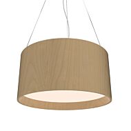 Cylindrical 3-Light Pendant in Maple