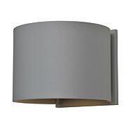 Access Curve 2 Light 5 Inch Outdoor Wall Light in Satin