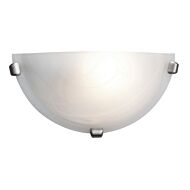Mona 1-Light Wall Sconce in Brushed Steel