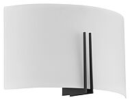 Access Prong 2 Light Wall Sconce in Matte Black