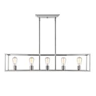 Wesson Ch 5-Light Linear Pendant in Chrome
