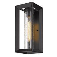 Smyth Nb 1-Light Outdoor Wall Sconce in Natural Black