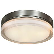 Access Solid Ceiling Light in Brushed Steel