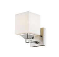 Z-Lite Quube 1-Light Bathroom Vanity Light In Brushed Nickel