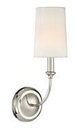 Crystorama Sylvan by Libby Langdon Wall Sconce in Polished Nickel