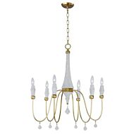 Maxim Lighting Claymore 6 Light 6 Light Chandelier in Claystone / Gold Leaf