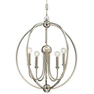 Libby Langdon for Crystorama Sylvan 27 Inch Sphere Chandelier in Polished Nickel