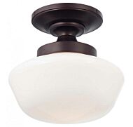 Minka Lavery 12 Inch Ceiling Light in Brushed Bronze