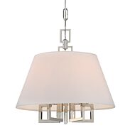 Libby Langdon for Crystorama Westwood 13 Inch Mini Chandelier in Polished Nickel