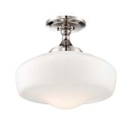 Minka Lavery 17 Inch Ceiling Light in Polished Nickel