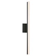 Sonneman Stiletto 31.75 Inch Dimmable LED Bathroom Vanity Light in Satin Black