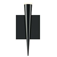 Sonneman Micro Cone 10 Inch LED Wall Sconce in Satin Black