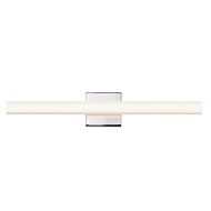 Sonneman SQ Bar 24 Inch LED Bathroom Vanity Light in Polished Chrome